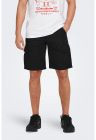 Pantaloni scurti din bumbac cu buzunare - Negru