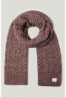 Fular cu design torsade - Rosu stins