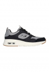 Pantofi sport cu garnituri de piele ecologica Yatton - Negru/Gri cenusiu