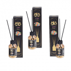 Set 3 Difuzoare de Camera cu Betisoare Golden Silva Bubble Gum, 3 x 110ml