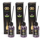 Set 3 Difuzoare de Camera cu Betisoare Golden Silva Patchouli, 3 x 110ml