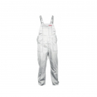 Pantalon lucru cu pieptar / alb - 3xl/h-194