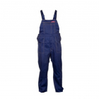 Pantalon lucru cu pieptar / albastru - 2xl/h-182