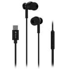 Casca stereo 1.2M cu mufa tip c - negru Devia BRA014021