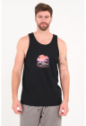 Top cu imprimeu grafic - Negru