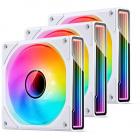 Ventilator ZK-120W PWM A-RGB 120mm 3Pack Alb
