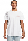 Tricou cu imprimeu grafic pe partea din spate - Alb/Rosu inchis/Albastru