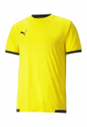 Tricou cu decolteu la baza gatului pentru fotbal teamLIGA - Negru/Galben