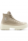 Pantofi sport femei  Chuck Taylor All Star Lugged Heel Platform Waterproof Leather - Bej