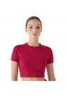 Tricou de fitness  slim fit - roz - poliamida -