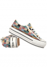 Pantofi dama  sintetic/textil - cu element decorativ - multicolor