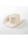 Palarie dama alb unt din lana - stil cowboy - reglabila - Chelsea