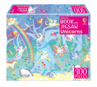 Set puzzle + carte Usborne Book and Jigsaw Unicorns - 300 piese