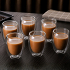 Set 6 Pahare Cafea cu Pereti Dubli 350 ml – Mindblower.ro