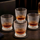 Set 4 Pahare whiskey Design Vertical – Mindblower.ro