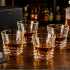 Set 4 Pahare whiskey Luxury Layers – Mindblower.ro