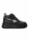 Pantofi sport wedge din piele naturala