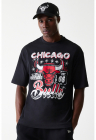 Tricou cu imprimeu grafic Chicago Bulls - Rosu/Negru