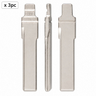 Set 3 lame cheie auto 89# HU66 pentru Audi A6, A6L si Q7