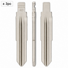 Set 3 lame cheie auto 40# DWO5 pentru Chevrolet, Opel, Buick si GMC