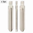 Set 3 lame cheie auto 115# HYN14R pentru Kia K2, Hyundai si Kia