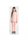 Pantaloni din bumbac cu imprimeu pentru fete - Roz