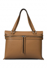 Geanta shopper din piele cu bareta detasabila – Caramel – FashionDays.ro
