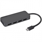 Hub Extern GX90X21431 4 Porturi USB-A Interfata USB 3.2 Gen 2 Type-C Gri – ITGalaxy.ro