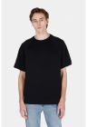 Tricou supradimensionat din amestec de bumbac – Negru – FashionDays.ro