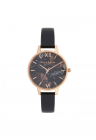 Ceas dama -  Celestial - inox - 34mm - piele naturala
