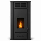 Pachet Termosemineu peleti Fornello SERENA 25 kw culoare black complet echipat pompa circulatie vas expansiune automatizare kit evacuare 3.5 ml Boiler Termoelectric Fornello 100 l Termostat Aspirator – Fornello.ro