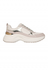 Pantofi sport demi-wedge cu garnituri cu aspect metalizat Hazel 2 - Gri deschis/Argintiu