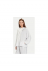 Bluza sport dama -  argintie - nailon reciclat