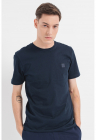 Tricou din bumbac cu aplicatie logo Tales – Bleumarin – FashionDays.ro