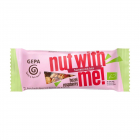 Baton bio și fairtrade din fructe și nuci cu alune și zmeură, 35g Gepa – Scufita-rosie.ro