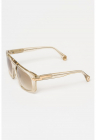 Ochelari de soare aviator supradimensionati cu model unisex - Negru/Portocaliu mandarina