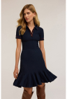 Rochie polo evazata - Albastru ultramarin