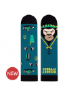Sosete bumbac Arty Socks Maimuta Fitness Guru Turcoaz - Turcoaz