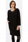 Rochie neagra cu decolteu decorativ G-Deva - Negru