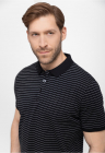 Tricou polo O-Will pentru barbati - cu dungi bleumarin