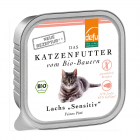 Hrana umeda pentru pisici cu somon „Sensitiv” – pate fin fara cereale, 100g Defu – Scufita-rosie.ro