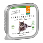 Hrana umeda pentru pisici cu carne de curcan „Sensitiv” – pate fin fara cereale, 100g, Defu – Scufita-rosie.ro