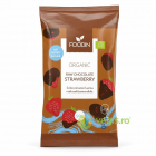 Capsuni Intregi in Ciocolata Raw, fara Zahar Adaugat Ecologice/BIo 50g – Vegis.ro