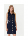 Rochie din denim fara maneci