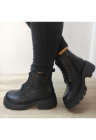Ghete Casual Dama H099 Negre - 39 - Negru