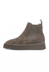 Ghete Chelsea din piele intoarsa - Maro taupe