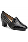 Pantofi dama - cu toc - piele ecologica - negru