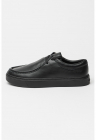 Pantofi slip-ins din piele - Negru