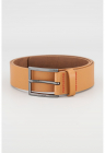 Curea de piele cu cusaturi contrastante Geek - Caramel