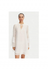 Rochie de vara dama TD0753 - Lyocell/Poliamida - Alb - Alb